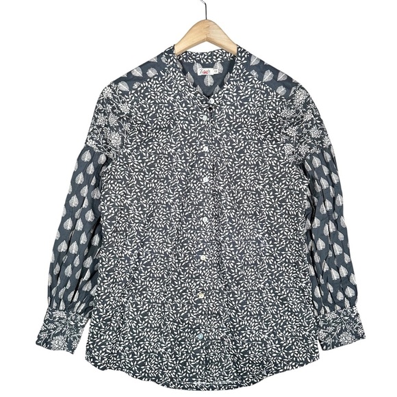 FAHERTY Adalyn Organic Cotton Long Sleeve Peasant Top - Picture 6 of 13